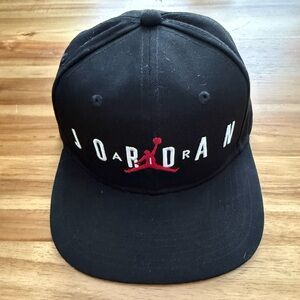 NWOT Nike Black Air Jordan Snapback Cap Size: Youth O/S